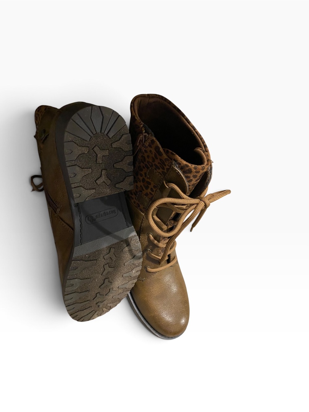 Baretraps ankle boots combining an olive brown/cognac - Picture 5 of 9